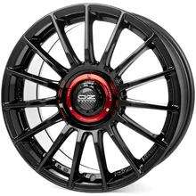 OZ Superturismo Evoluzione Gloss Black + Red Lettering