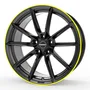 Borbet LX18 black matt rim yellow