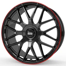 MAM GT1 black painted lip red