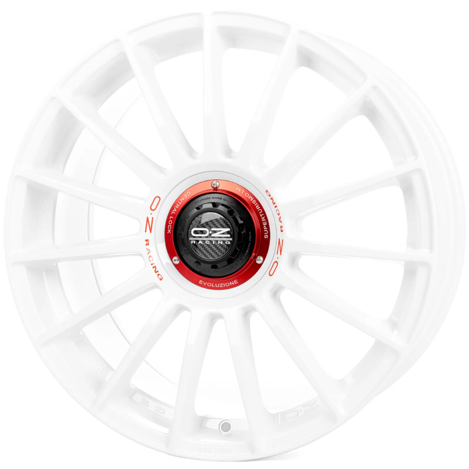 OZ Superturismo Evoluzione WRC - Race White + Red Lettering